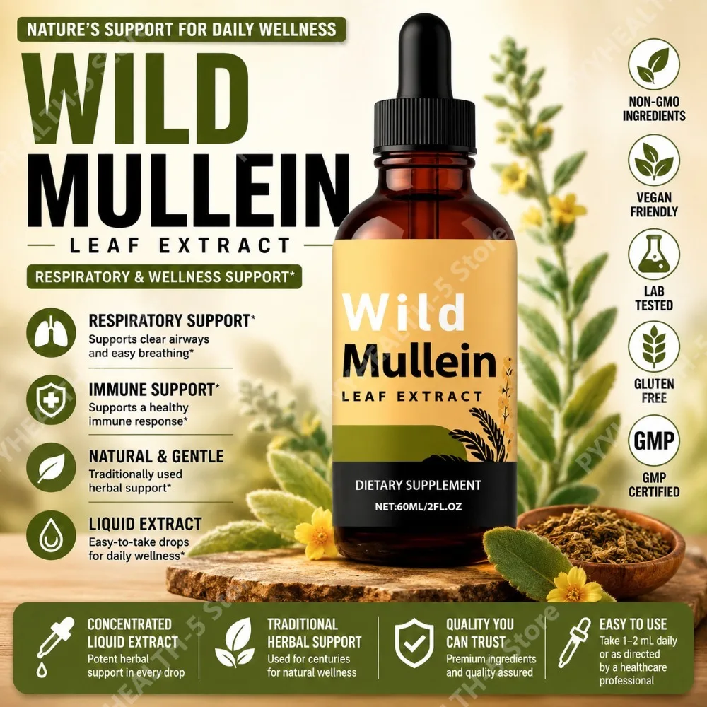 Wild Mullein Leaf Drops with G - огляд і ціна Herbal Supplement