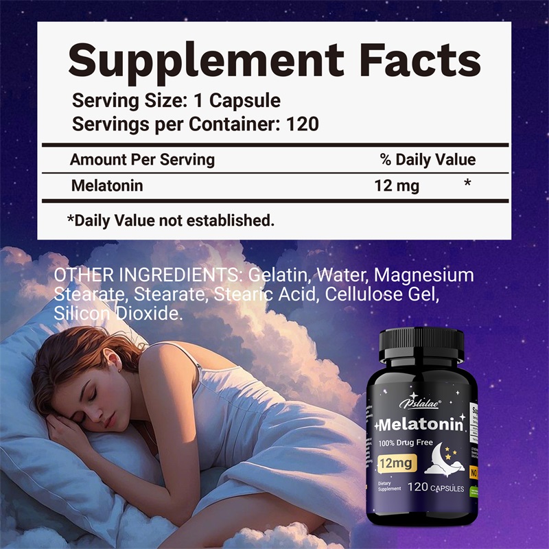 Melatonin 12mg - Relieves Anxi - огляд і ціна Health Wellness