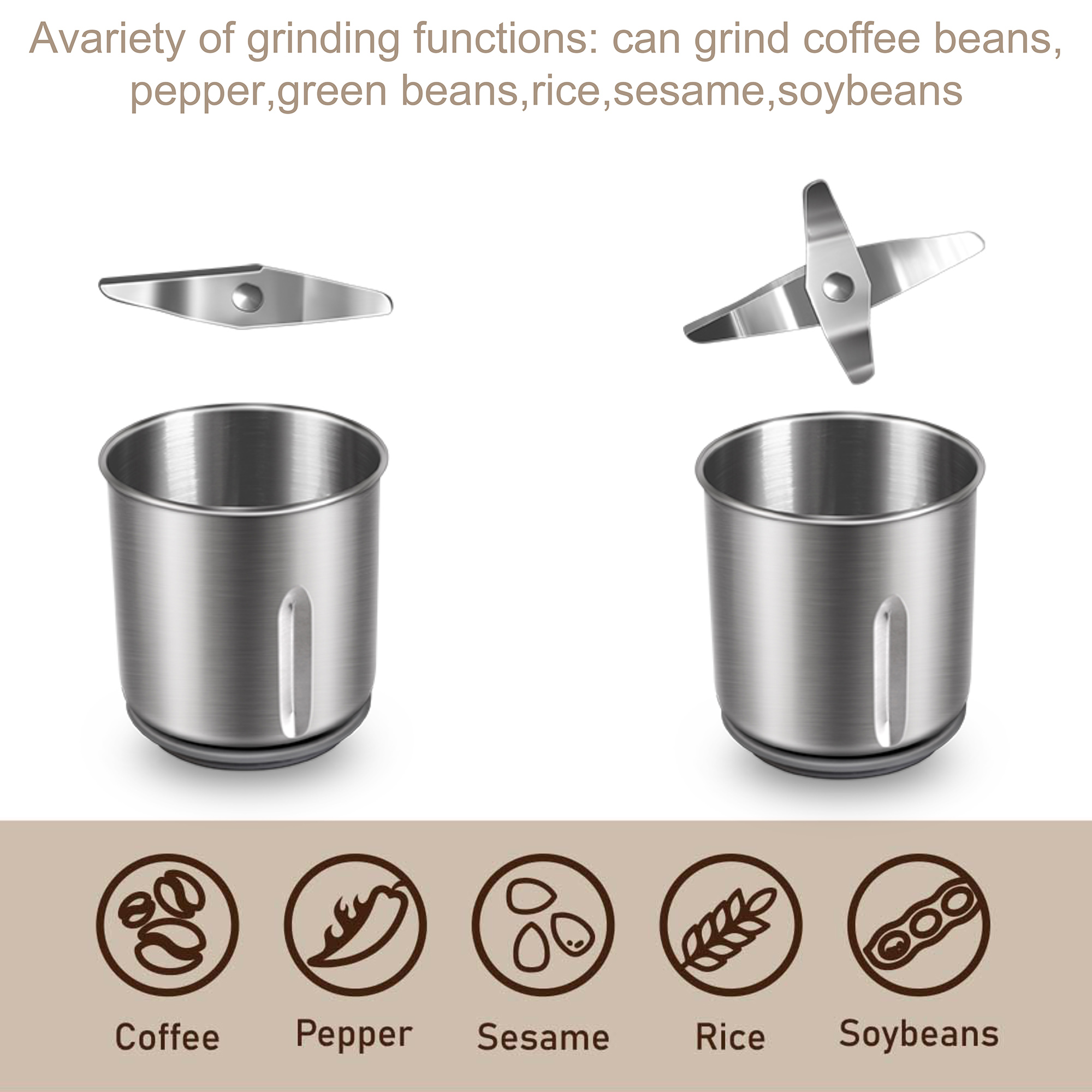 Detachable Electric Coffee Gri - огляд і ціна Dried Herbs